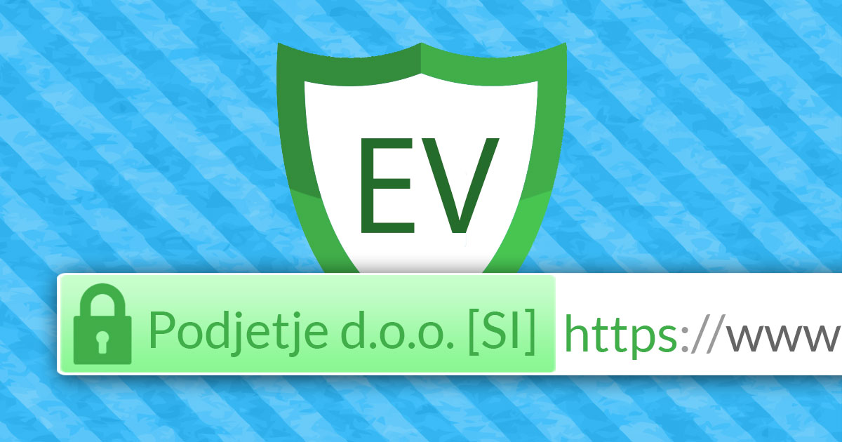 EV SSL certifikat