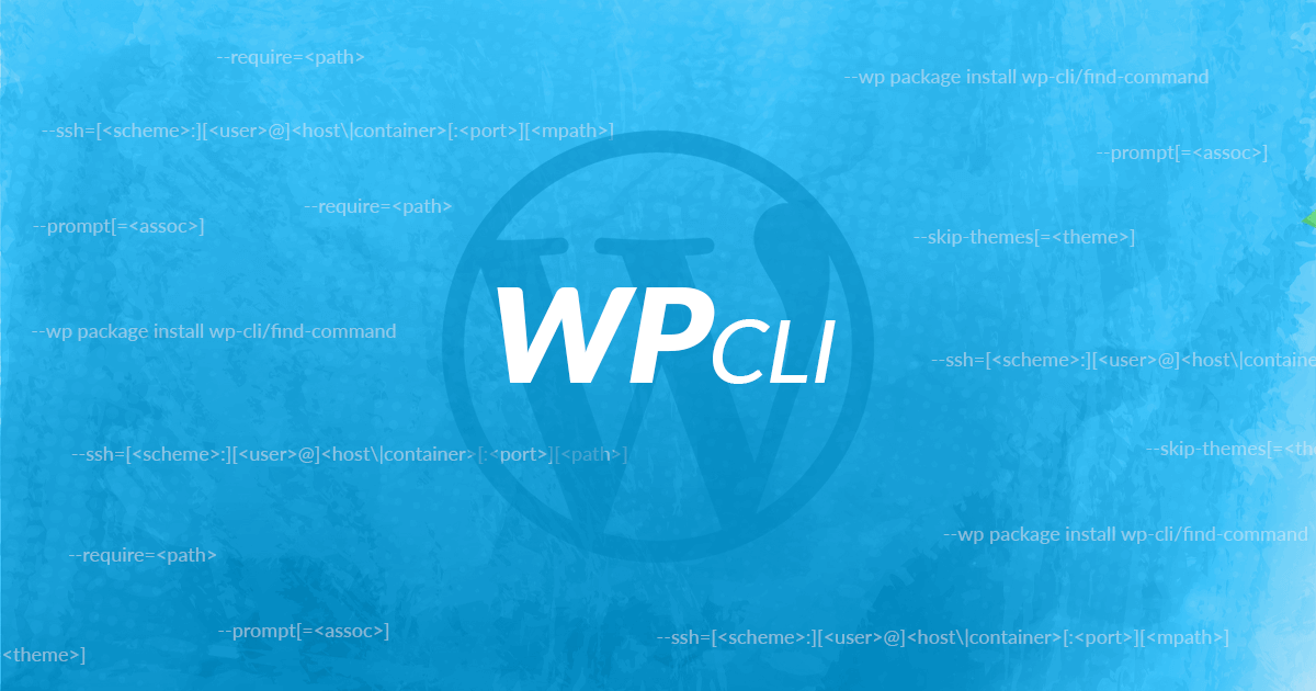 WP-CLI uporaba