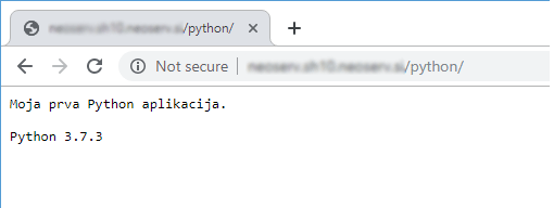 Python aplikacija v spletnem brskalniku