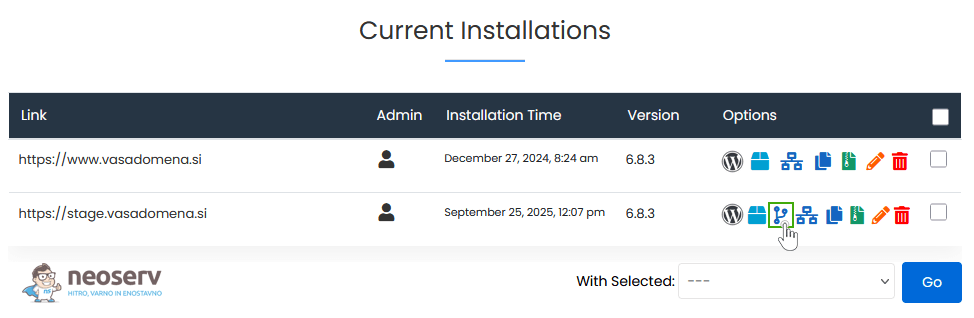 Softaculous - Push to Live Softaculous - Push to Live