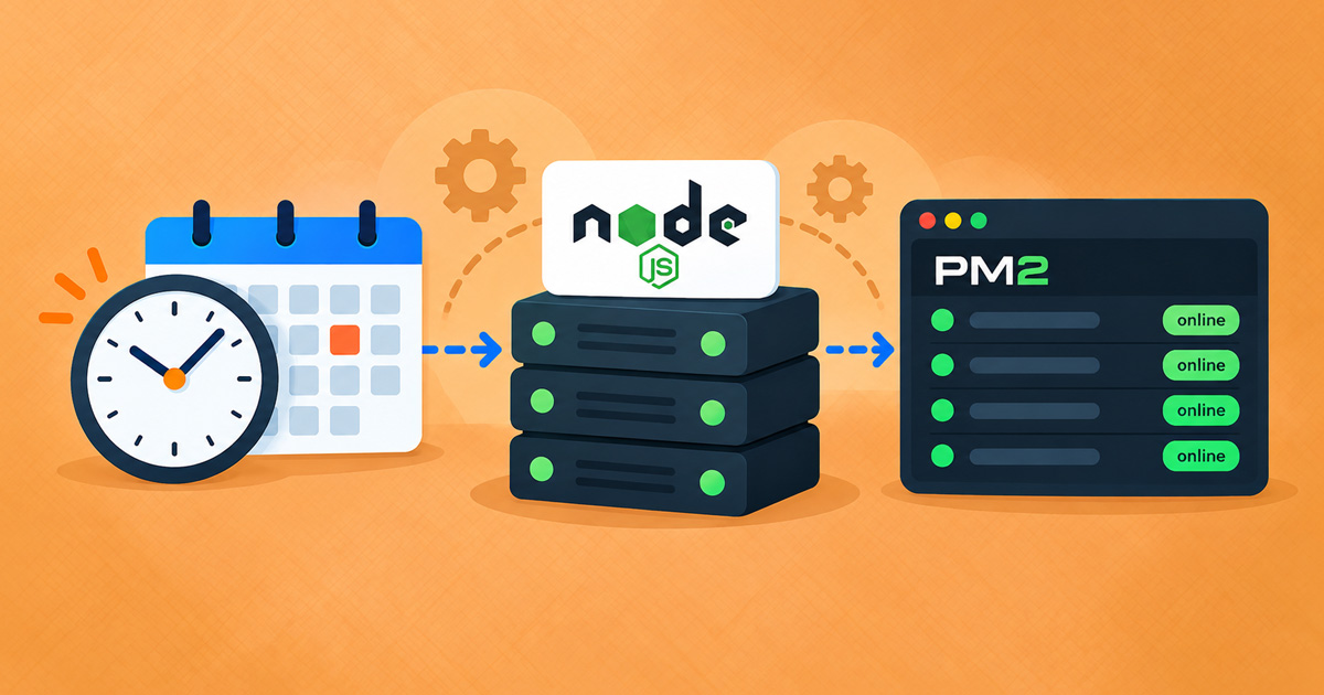 Node.js: opravila v ozadju, cron in upravitelj procesov PM2