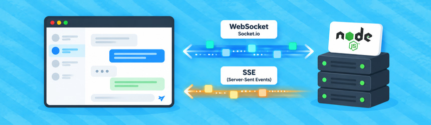 WebSocket, Socket.io in SSE v Node.js aplikaciji na spletnem gostovanju