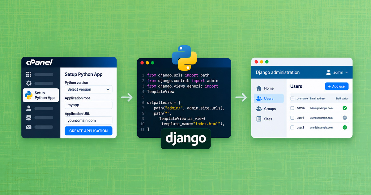 Python: Django aplikacija v cPanel