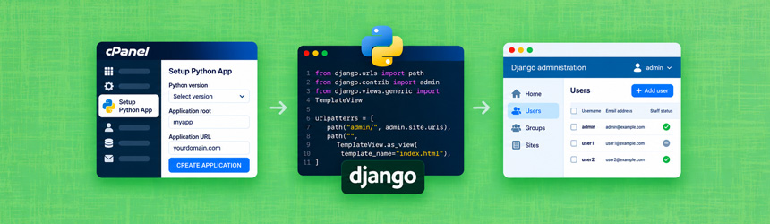Python: Django aplikacija v cPanel